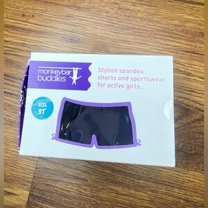 Monkeybar Buddies Navy Spandex Shorts for Girls